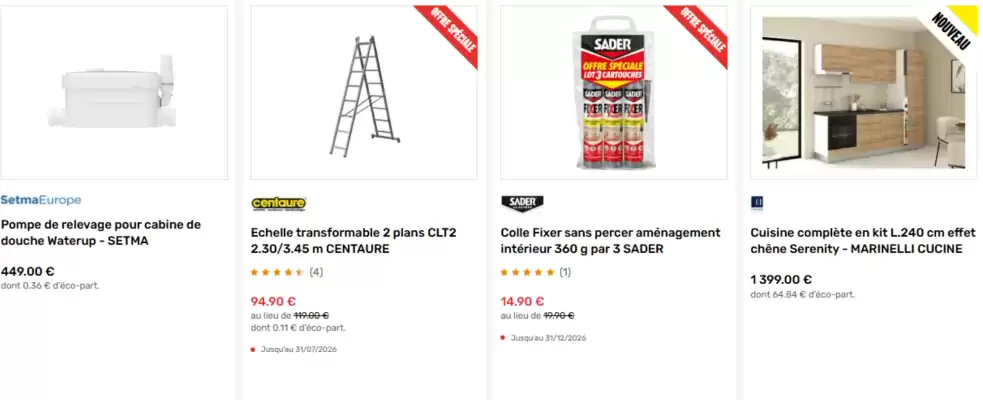 L'entrepôt du bricolage (valable jusqu'au 16-07)