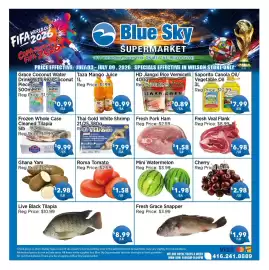Blue Sky Supermarket flyer week 27 Page 1