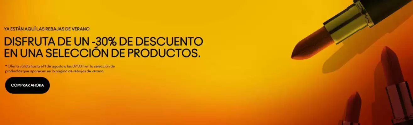 Mac Cosmetics (válido hasta el 1-08)