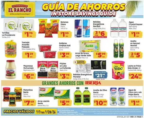 Supermercado El Rancho (valid until 28-07)