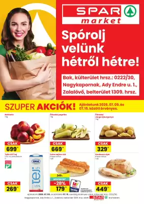 Spar akciós újság (érvényes eddig: 15-07)