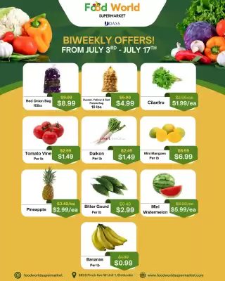 Food World Supermarket flyer (valid until 17-07)