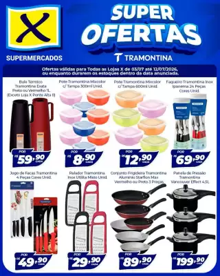 Folheto X Supermercados (válido até 12-07)