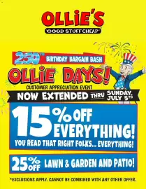Ollie's weekly ad Page 1