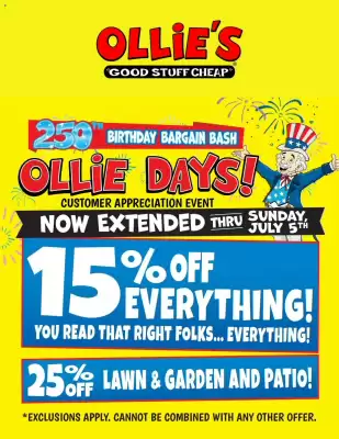 Ollie's weekly ad