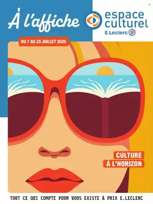 E.Leclerc Espace Culturel (valable jusqu'au 25-07)