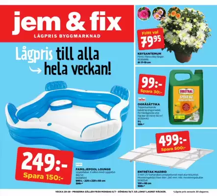 Jem&Fix reklamblad