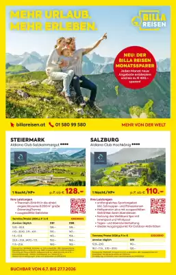 Billa Reisen Flugblatt (gültig bis 27-07)