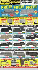 Surplus Furniture flyer Page 1