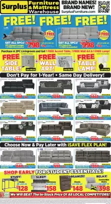 Surplus Furniture flyer