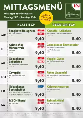 Interspar Restaurant Flugblatt