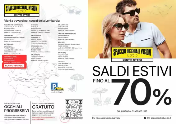 Volantino Spaccio Occhiali Vision (valido fino al 31-08)