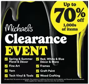 Michaels flyer week 28 Page 1