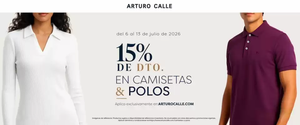 Arturo Calle (válido hasta 15-07)
