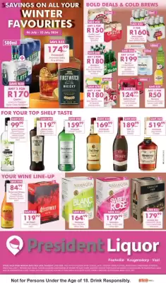 President Liquor catalogue