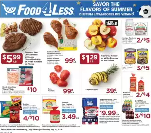 Food 4 Less weekly ad week 28 Page 1