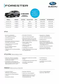 Subaru Flugblatt | Forester Seite 1