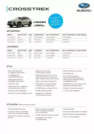 Subaru Flugblatt | Crosstrek Seite 1