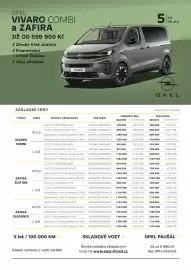 Opel leták | Vivaro Combi a Zafira Strana 1