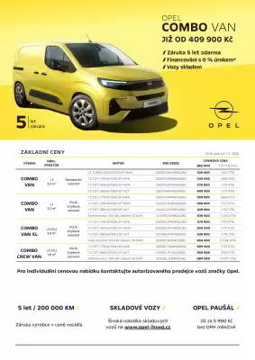 Opel | Combo Van (platné do 31-08)