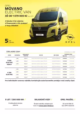 Opel | Movano Electric Van (platné do 31-08)