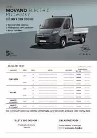 Opel leták | Movano Electric Podvozky Strana 1