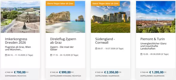 Gruber Reisen Flugblatt Seite 1