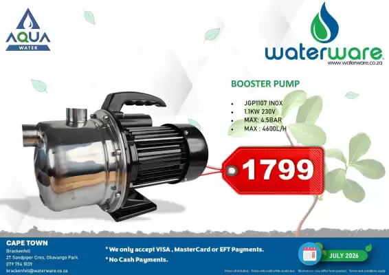 Waterware catalogue (valid until 31-07)