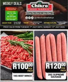Chikro Food Market catalogue week 28 Page 1