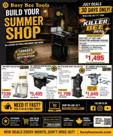 Busy Bee Tools flyer Page 1