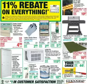 Menards weekly ad Page 1