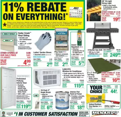Menards weekly ad