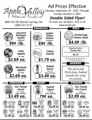 Apple Valley Natural Foods (valid until 5-10)