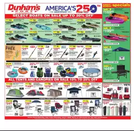 Dunham's Sports weekly ad week 27 Page 1