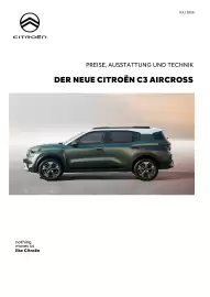 Citroen Flugblatt | C3 Aircross Seite 1