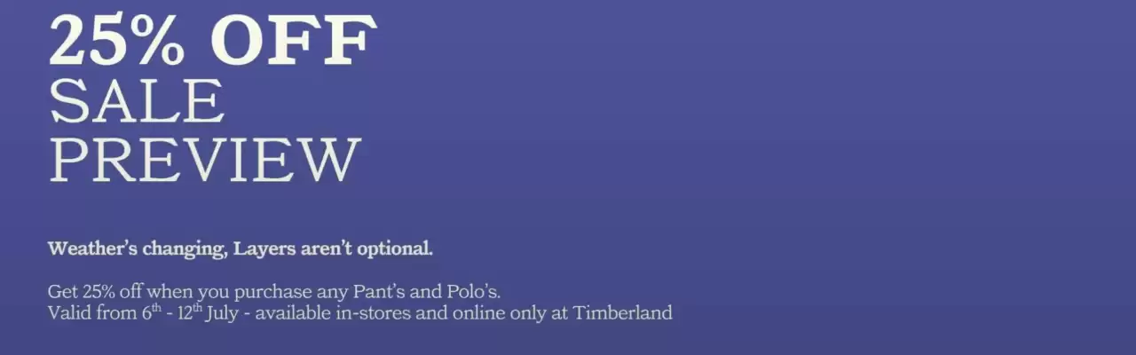 Timberland (valid until 22-07)