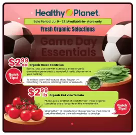 Healthy Planet flyer Page 1