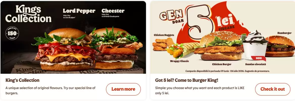 Burger King (valid până la 21-07)