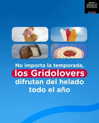 Helados Grido (válido hasta 10-07)
