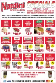 Nardini Specialties flyer week 28 Page 1