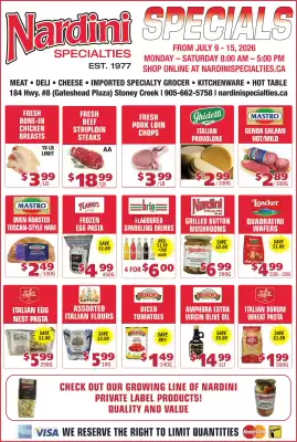Nardini Specialties flyer (valid until 15-07)