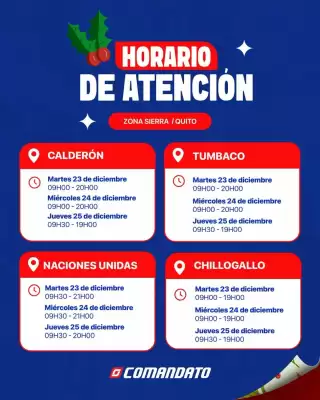 Comandato (válido hasta 25-12)