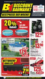 B1 Discount Baumarkt Prospekt woche 29 Seite 1