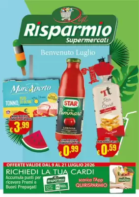 Volantino Risparmio Supermercati (valido fino al 21-07)