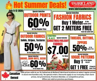 Fabricland flyer Page 1