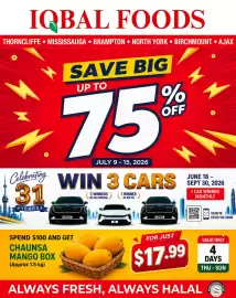 Iqbal Foods flyer week 28 Page 1