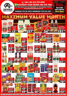 Advance Cash n Carry (valid until 15-07)