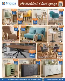 Volantino Brigros Pagina 10: Sedia Ester €39,90, Sedia Bella €29,50