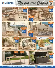 Volantino Brigros Pagina 6: Satori tavolo alluminio alto tondo €109,00, Sedia a soli linea Satori €65,00