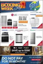 Trail Appliances flyer week 28 Page 1